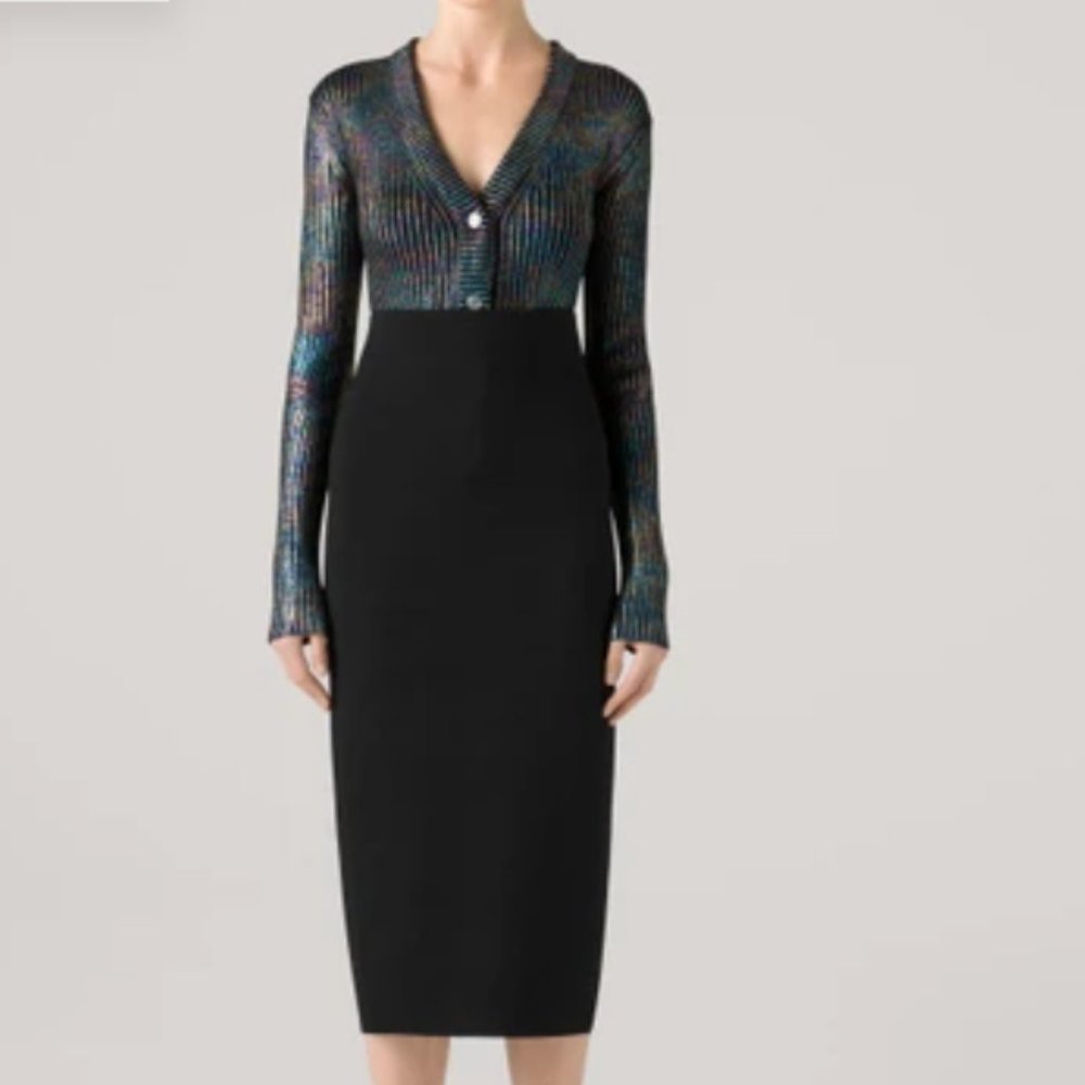 ST. JOHN Milano Black Pencil Skirt spring 2013 collection